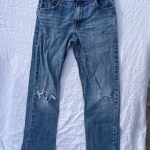 Cool Blue Jeans!  Straight cut, Snap on, Size 10.